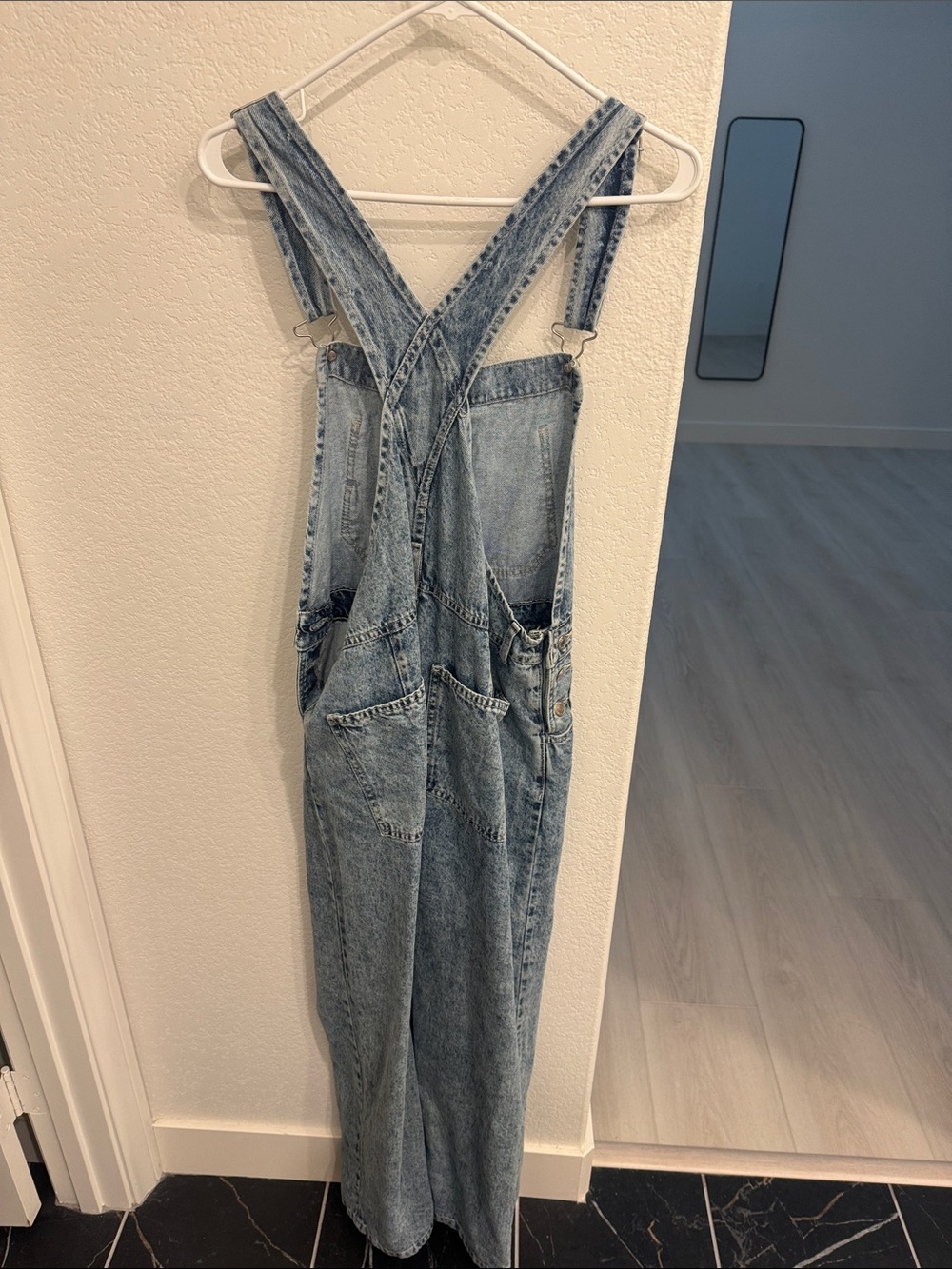 We The Free Light Wash Denim Overalls Jumpsuit - Picture 2 of 2